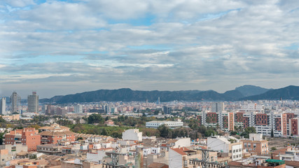 Fototapeta na wymiar Panoramic view of the city of Murcia