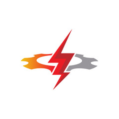Lightning Gear Industry Vector Logo Design