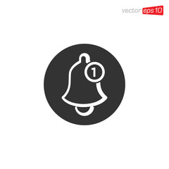 Bell Notification Icon Design Vector