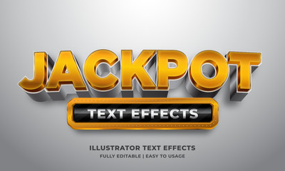 Jackpot 3d Text Style Effect