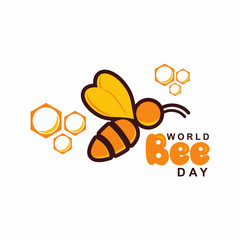 World Bee Day Vector Design Template Illustration