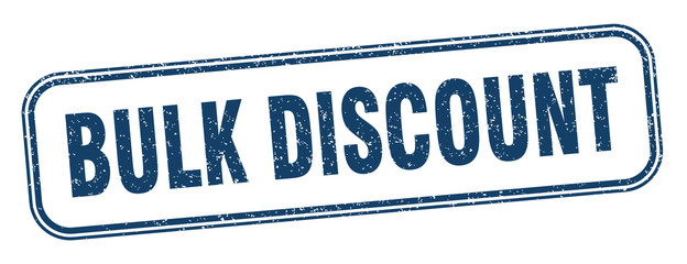 bulk discount stamp. bulk discount square grunge sign. label