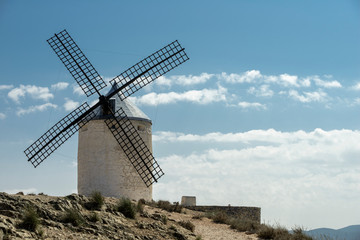 Fototapeta na wymiar Photo of windmills on the Spanish Don Quixote route