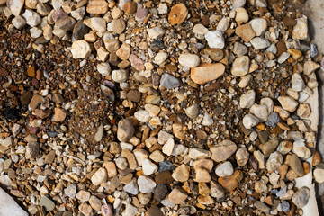 Gravel and stones