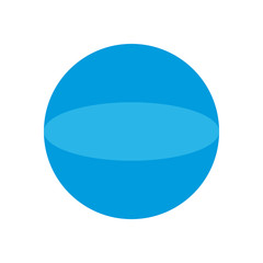 3d sphere flat style icon vector design