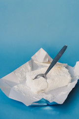 ice cream sundae with waffle