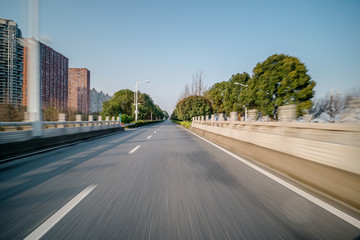 Obraz premium road in city