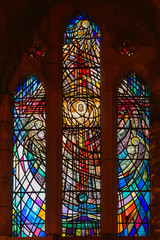 Buntes Kirchenfenster