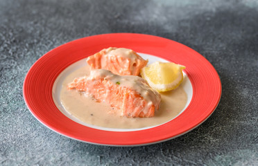 Coconut milk salmon