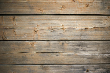 Obraz premium Weathered wood textured background with copy space for your message.