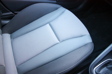 Close up of sportscar seat