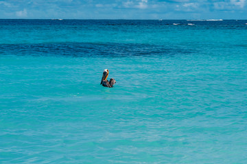 Caribbean island of Anguilla with white and deserted beaches