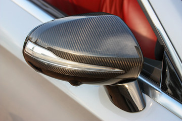 Carbon fiber car mirror