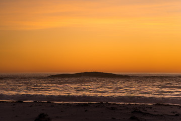 Fototapeta na wymiar Sunset on Lover's Beach 