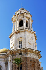 Fototapeta na wymiar Cadiz cathedral capital. Andalusia. Spain. Europe. 10 August 2019