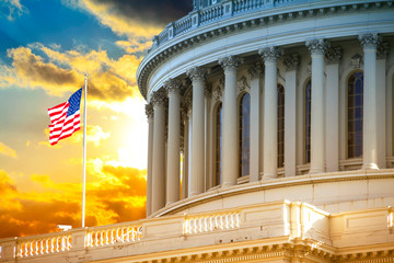 Washington DC, US Capitol Building	 - obrazy, fototapety, plakaty