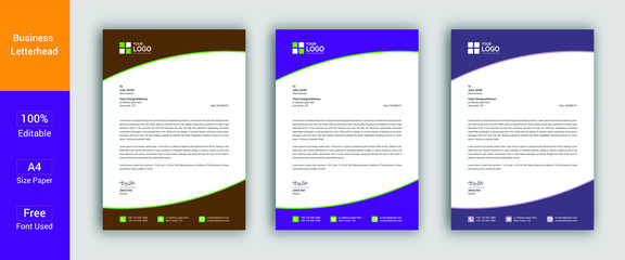 Professional Letterhead Template Modern Business Letterhead Design Template