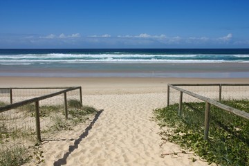 Australia beach entrance