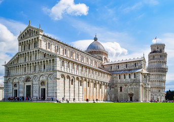 Obraz premium Pisa Cathedral and Leaning Tower of Pisa, Italy