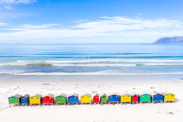 Colourful Huts and Shacks on the Beach