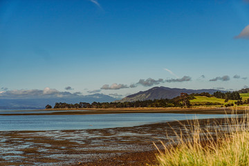 Sonne Hügel Landschaft Meer Strand