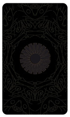 Tarot cards - back design. All-seeing eye