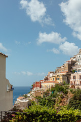Positano Iconic Houses Clift Landscape View Amalfi Coast