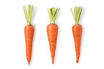 carrot isolated include clipping path on white background