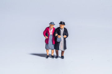 miniature figure concept of people and family