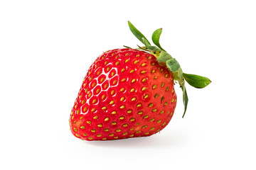 strawberry  isolated include clipping path on white background