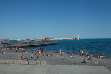 embankment of the sea,набережная море,
