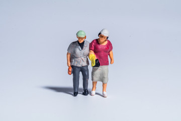 miniature figure concept of people and family