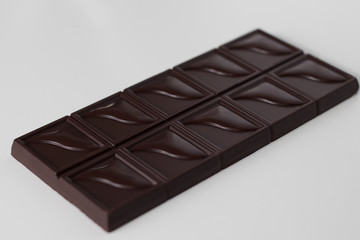chocolate bar on white background