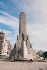 Rosario, Santa Fe, Argentina. The historic flag monument in the city of Rosario, Argentina. May 2019