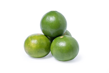 lime isolated include clipping path on white background