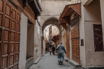 Streets in the medina of Fes