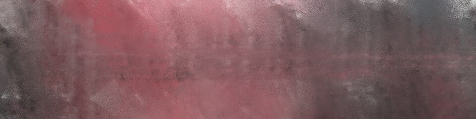 wide art grunge pastel brown, rosy brown and very dark violet colored vintage abstract painted background with space for text or image. can be used as horizontal header or banner orientation