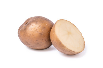 potato isolated include clipping path on white background