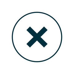 multiplied by line style icon vector design