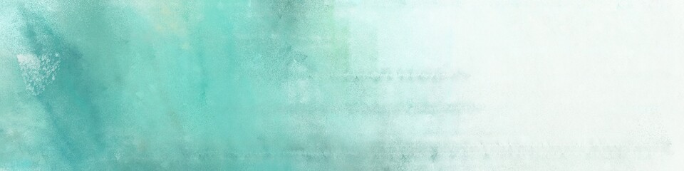 wide art grunge vintage abstract painted background with lavender, medium aqua marine and honeydew colors and space for text or image. can be used as postcard or poster