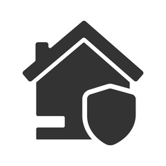 Home Insurance Icon, House protection symbol