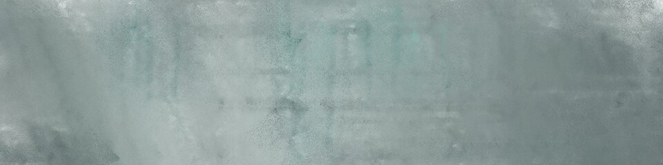 wide art grunge light slate gray and light gray colored vintage abstract painted background with space for text or image. can be used as horizontal header or banner orientation