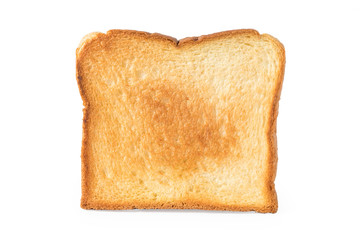 toast bread isolated include clipping path on white background