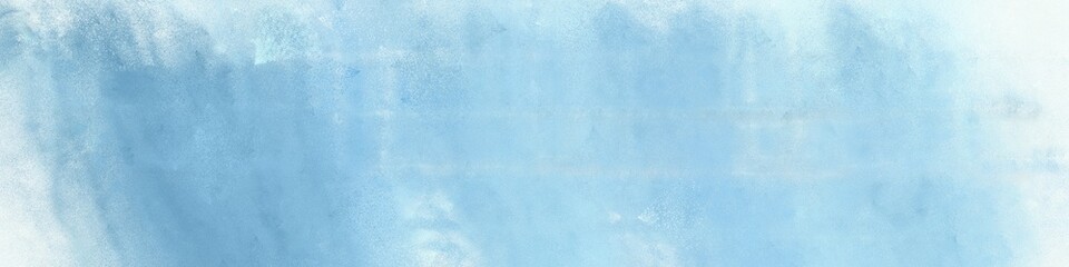 wide art grunge abstract painting background texture with light blue and light cyan colors and space for text or image. can be used as postcard or poster