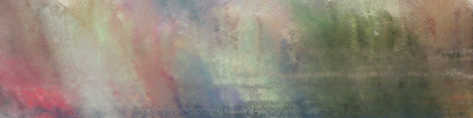 wide art grunge abstract painting background graphic with gray gray and dark slate gray colors and space for text or image. can be used as horizontal header or banner orientation