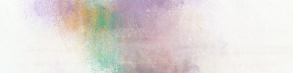 wide art grunge abstract painting background graphic with antique white, linen and pastel purple colors and space for text or image. can be used as horizontal background graphic