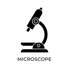 Microscope icon vector illustration. Microscope vector design illustration template isolated on white background. Microscope vector icon flat design for website, logo, sign, symbol, app, UI.