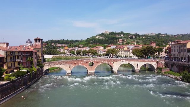 Ponte Pietra, City Verona, italy Veneto