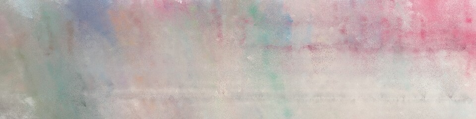 wide art grunge abstract painting background texture with dark gray, light gray and baby pink colors and space for text or image. can be used as horizontal header or banner orientation