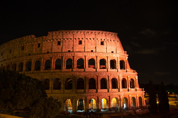 Fototapeta na wymiar Vatican at night with lights
